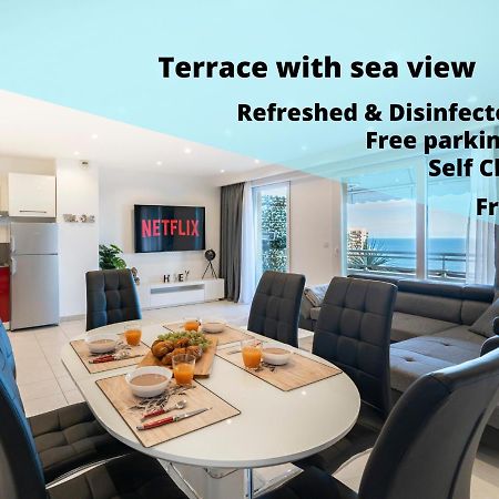 Frontiere Monaco, Terrasse, Vue Mer, Parking - Ab Бюсолей Екстериор снимка