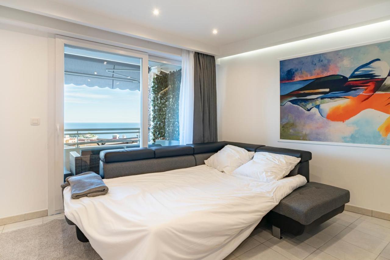 Frontiere Monaco, Terrasse, Vue Mer, Parking - Ab Бюсолей Екстериор снимка
