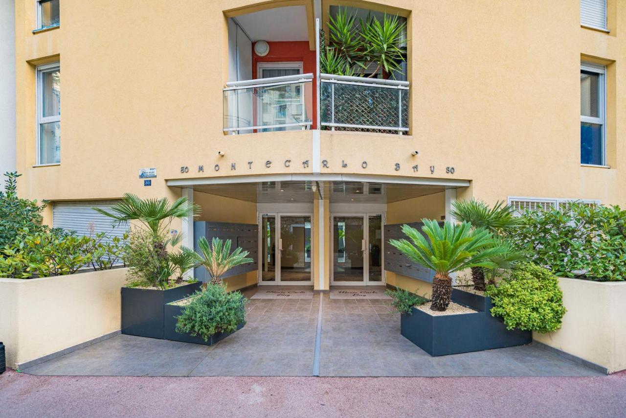 Frontiere Monaco, Terrasse, Vue Mer, Parking - Ab Бюсолей Екстериор снимка