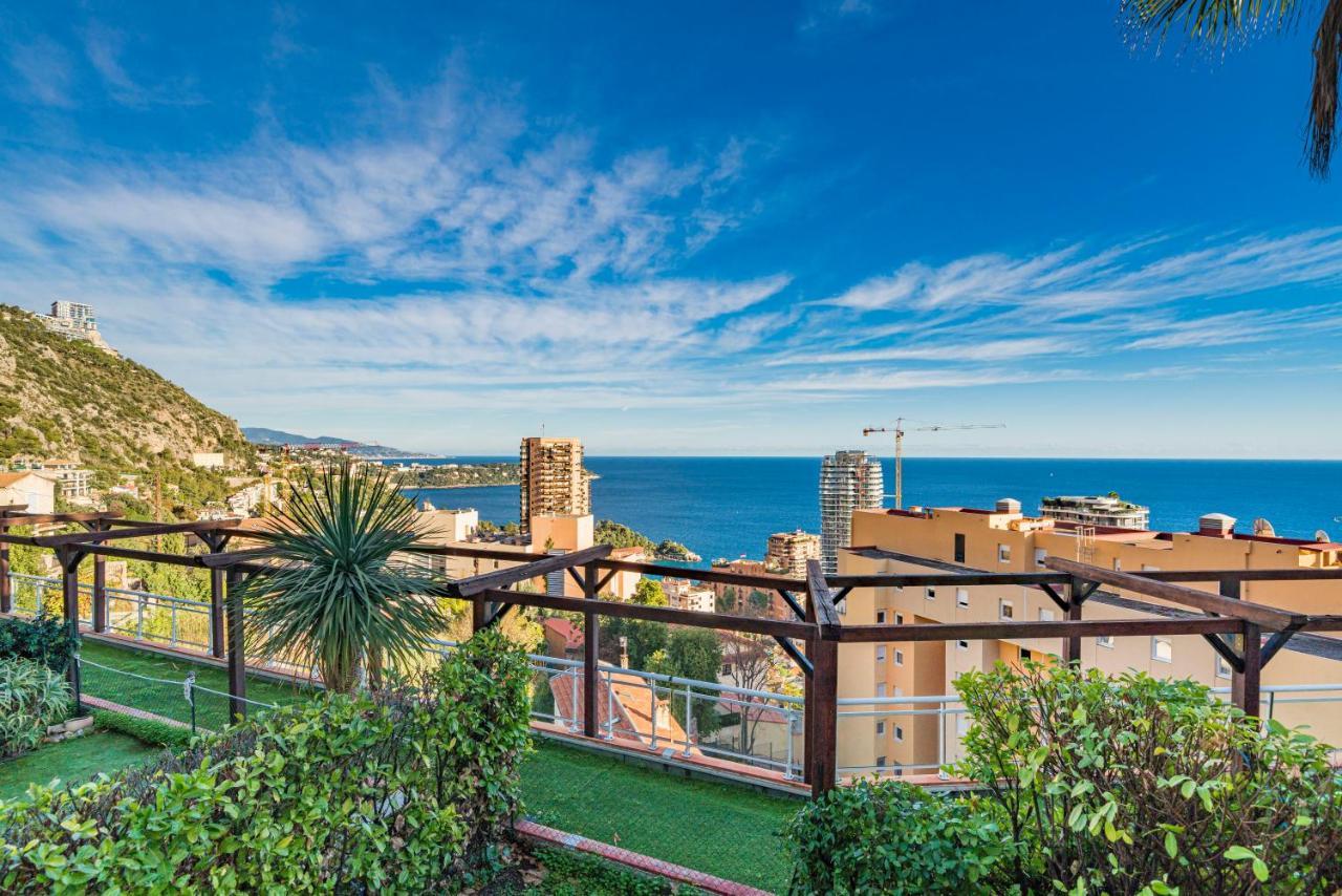Frontiere Monaco, Terrasse, Vue Mer, Parking - Ab Бюсолей Екстериор снимка